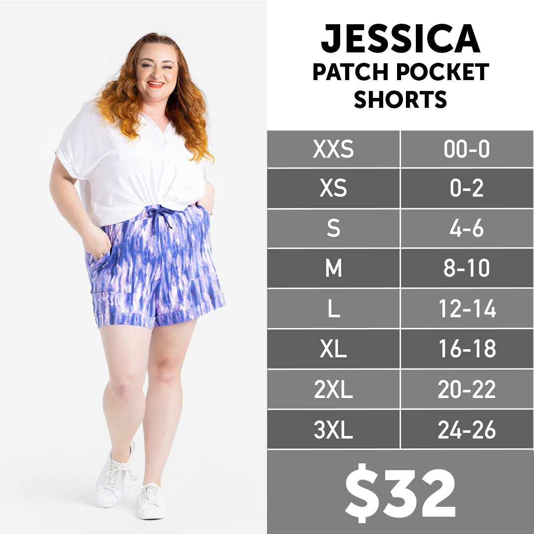 Jessica Size Chart